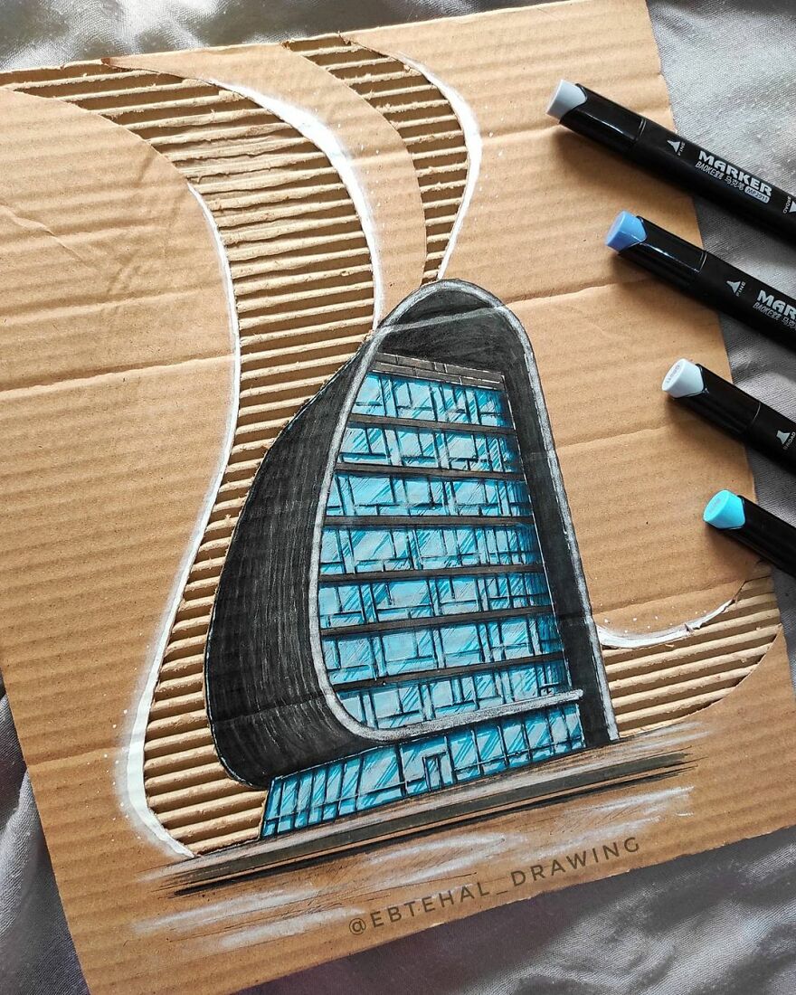 Here Are 26 3D Building Cardboard Artworks Made By This Student Of Architecture Here Are 26 3D Building Cardboard Artworks Made By This Student Of Architecture