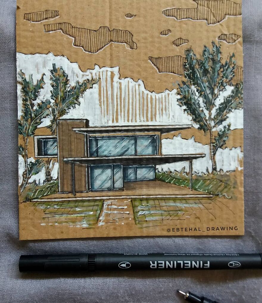 Here Are 26 3D Building Cardboard Artworks Made By This Student Of Architecture Here Are 26 3D Building Cardboard Artworks Made By This Student Of Architecture