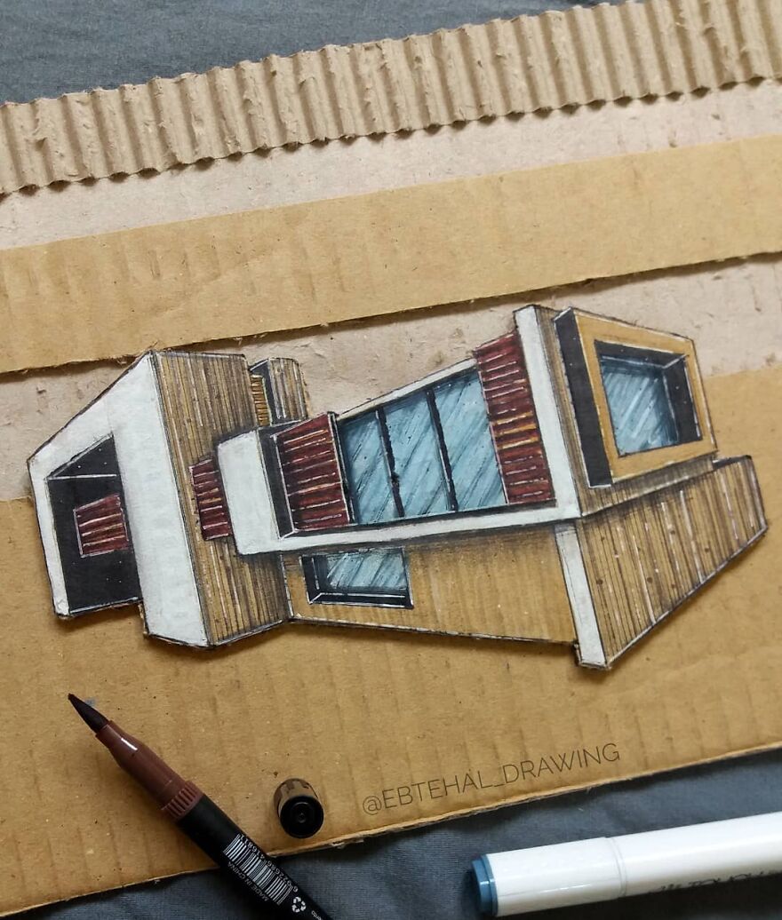Here Are 26 3D Building Cardboard Artworks Made By This Student Of Architecture Here Are 26 3D Building Cardboard Artworks Made By This Student Of Architecture
