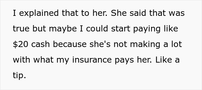 Family Therapist Starts Asking For $20 Tips, Leaves A Bad Taste In Her Client’s Mouth Family Therapist Starts Asking For $20 Tips, Leaves A Bad Taste In Her Client’s Mouth