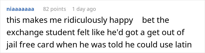 &#8220;Written In Either German Or Latin&#8221;: Exchange Student Maliciously Complies