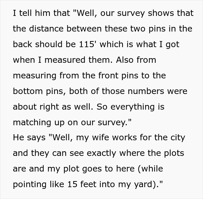 Person Maliciously Complies With Entitled Neighbor’s Demands, Ends Up With More Land Person Maliciously Complies With Entitled Neighbor’s Demands, Ends Up With More Land