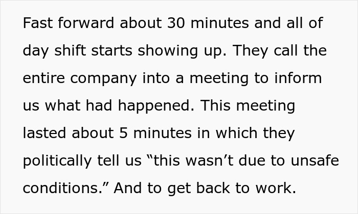 Boss Tries To Brush Off Death On The Job, Workers Retaliate Boss Tries To Brush Off Death On The Job, Workers Retaliate