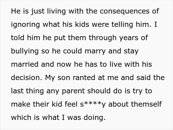 Dad Has To Face Consequences Of Not Listening When Kids Said Their Stepsiblings Bullied Them Dad Has To Face Consequences Of Not Listening When Kids Said Their Stepsiblings Bullied Them