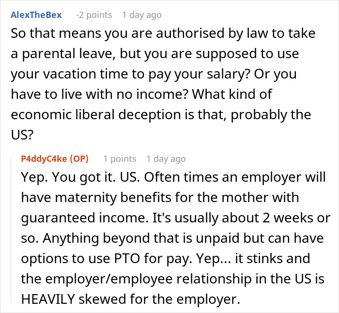 Boss Regrets Not Giving New Dad 1 Week Off After He Says He’ll Be Taking 12