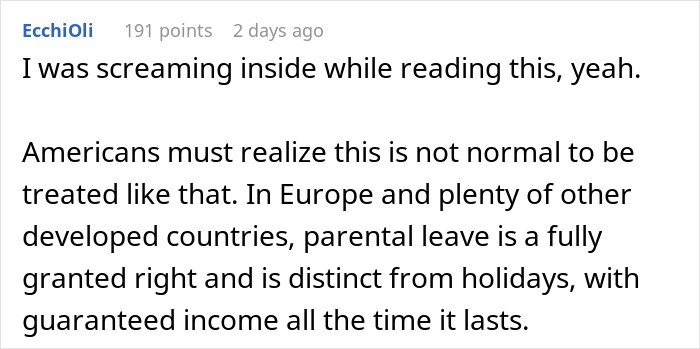 Boss Regrets Not Giving New Dad 1 Week Off After He Says He’ll Be Taking 12