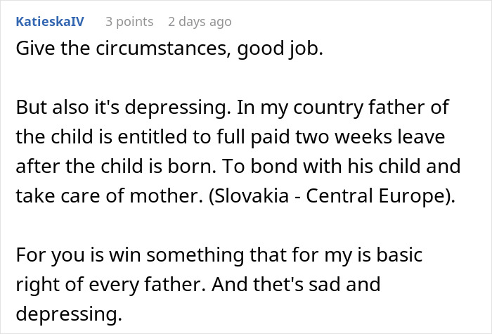 Boss Regrets Not Giving New Dad 1 Week Off After He Says He’ll Be Taking 12