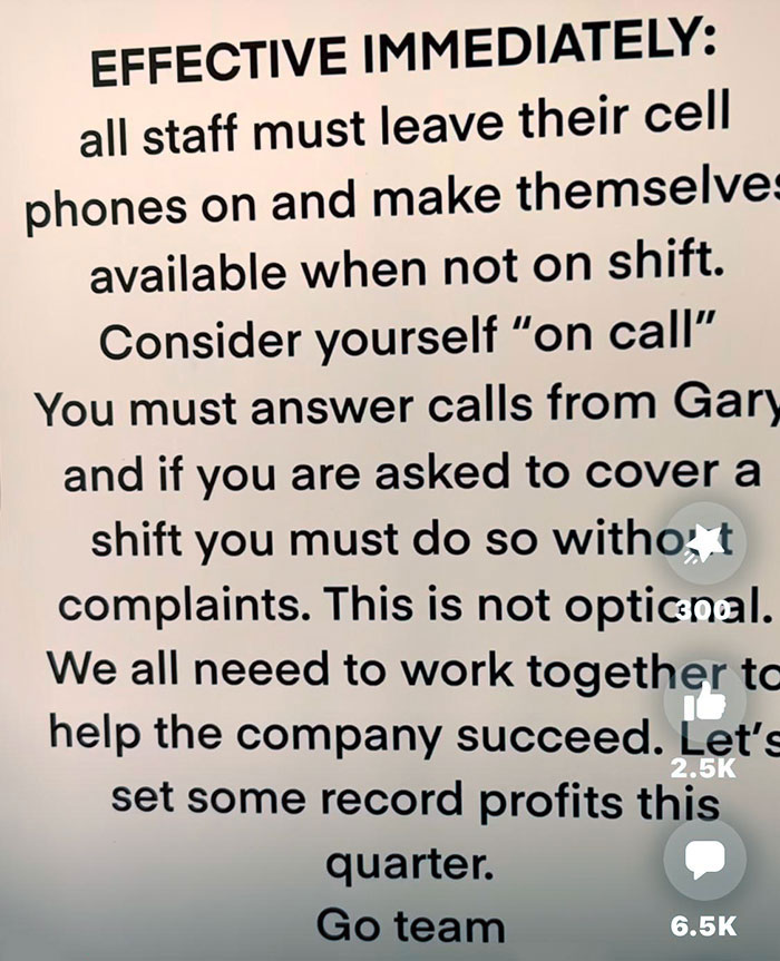 40 Ridiculous Rules From Entitled Bosses Who Deserve To Be Shamed On The Internet 40 Ridiculous Rules From Entitled Bosses Who Deserve To Be Shamed On The Internet