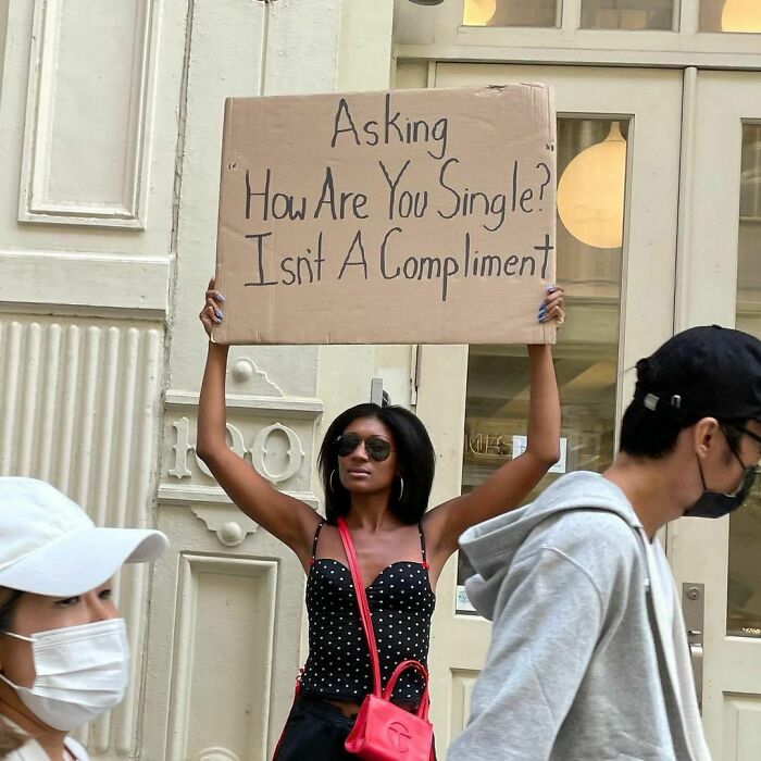Woman Protests Annoying Everyday Things That Many Of Us Can Relate To (50 Pics)