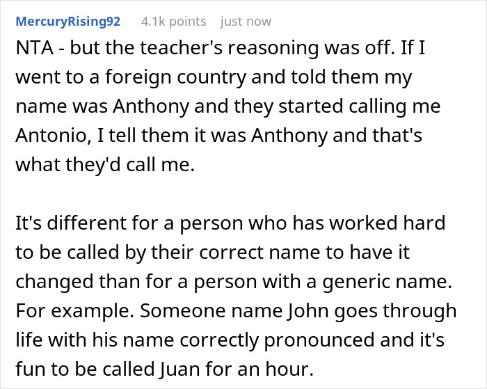 Mom Asks If She Is Wrong For Not Backing Down On Her Child’s Teacher Calling Her The Proper Name