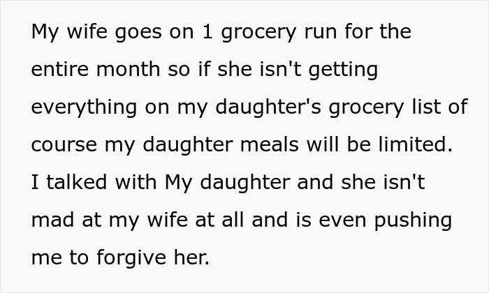 Man Discovers Wife Purposefully Cooks Meals Daughter Won’t Eat, Decides On Divorce Man Discovers Wife Purposefully Cooks Meals Daughter Won’t Eat, Decides On Divorce