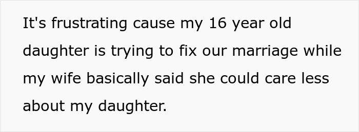 Man Discovers Wife Purposefully Cooks Meals Daughter Won’t Eat, Decides On Divorce Man Discovers Wife Purposefully Cooks Meals Daughter Won’t Eat, Decides On Divorce