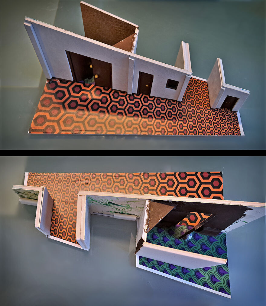 I Recreated The Famous Hallway Out Of Stephen King’s “The Shining” As A Book Nook I Recreated The Famous Hallway Out Of Stephen King’s “The Shining” As A Book Nook