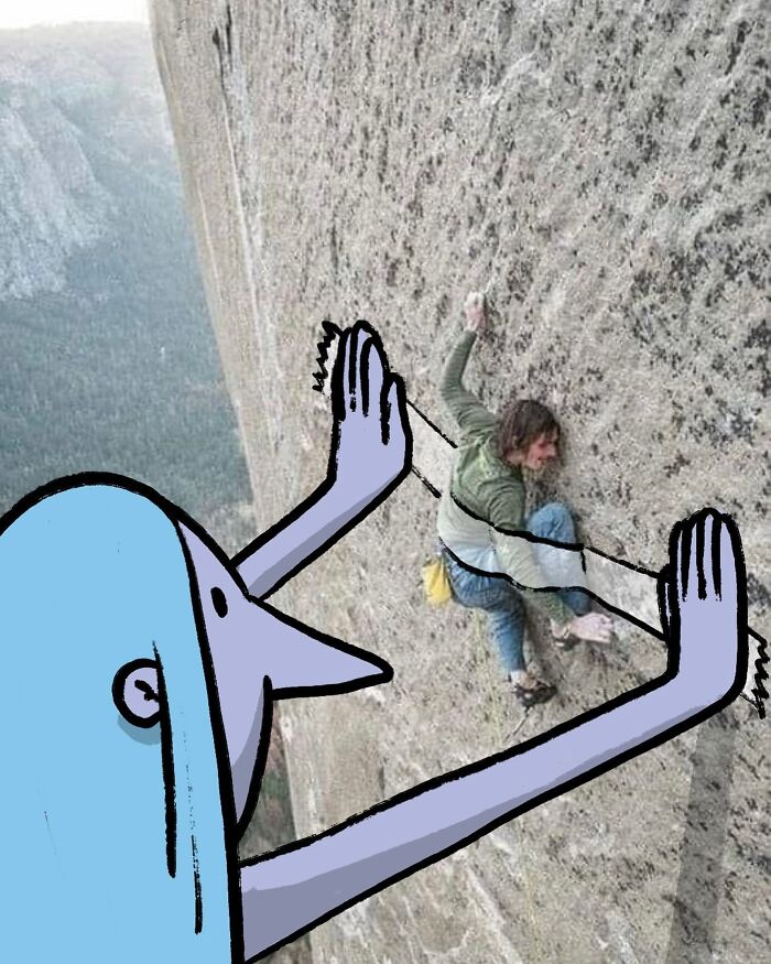 Illustrator Continues To &#8216;Invade&#8217; Strangers’ Instagram Photos With Funny Cartoons (33 New Pics)