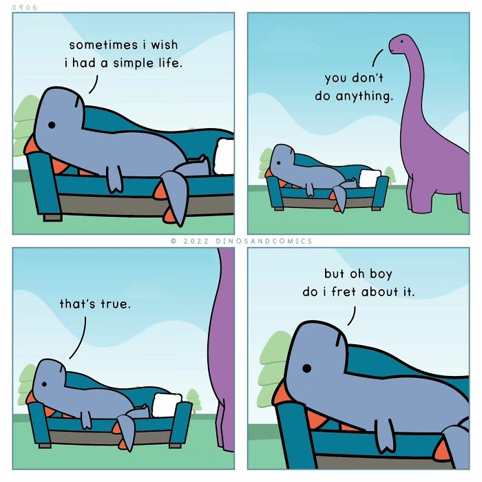 40 Witty And Heartfelt Comics By &#8220;Dinosaur Couch&#8221; (New Pics)