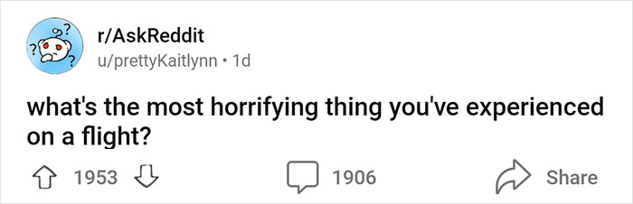 “She Was Screaming The Entire Time”: 50 Horrific Things To Have Happened On Flights “She Was Screaming The Entire Time”: 50 Horrific Things To Have Happened On Flights