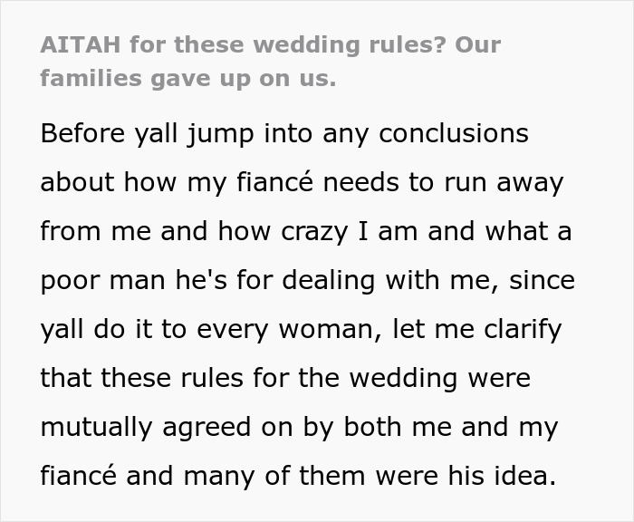 Woman Sends Her Wedding Guests A List Of Rules She Wants Them To Follow, And Many Start Canceling Woman Sends Her Wedding Guests A List Of Rules She Wants Them To Follow, And Many Start Canceling