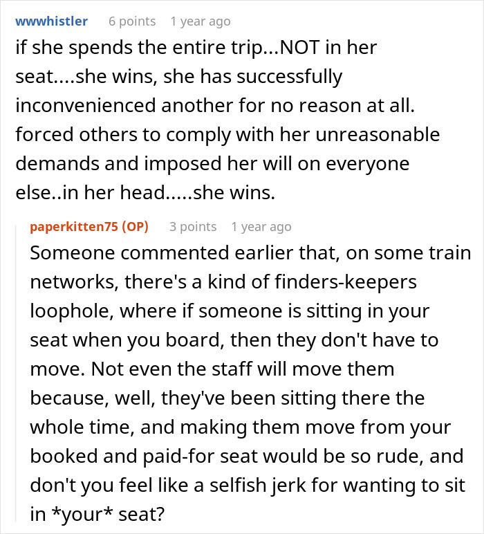 Spouses Upset Seeing A Random Karen In Their Booked 1st Class Train Seats And Refusing To Move Spouses Upset Seeing A Random Karen In Their Booked 1st Class Train Seats And Refusing To Move