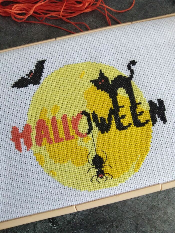 My Cross-Stitch Patterns For The Upcoming Holidays (14 Pics)