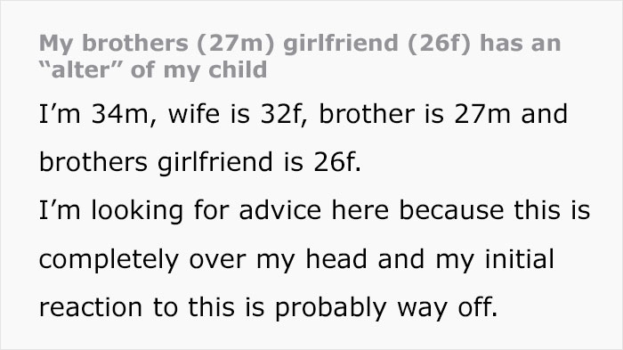 Mom Shares Horrifying Story About Brother-In-Law’s GF Who Thinks She’s Their 3 Y.O.