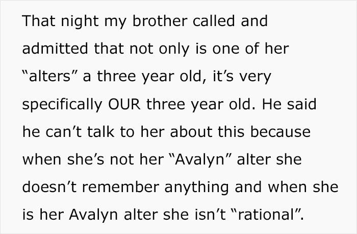 Mom Shares Horrifying Story About Brother-In-Law’s GF Who Thinks She’s Their 3 Y.O.