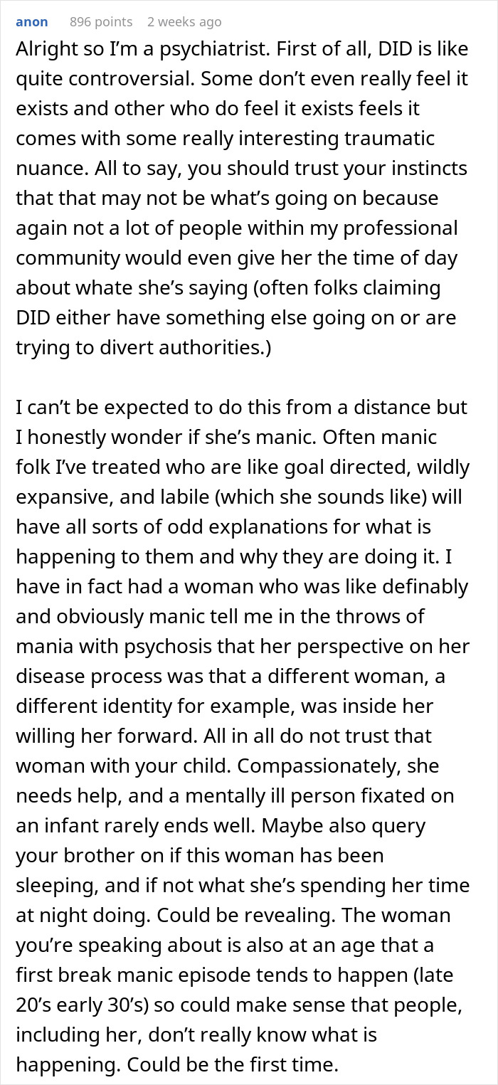 Mom Shares Horrifying Story About Brother-In-Law’s GF Who Thinks She’s Their 3 Y.O.