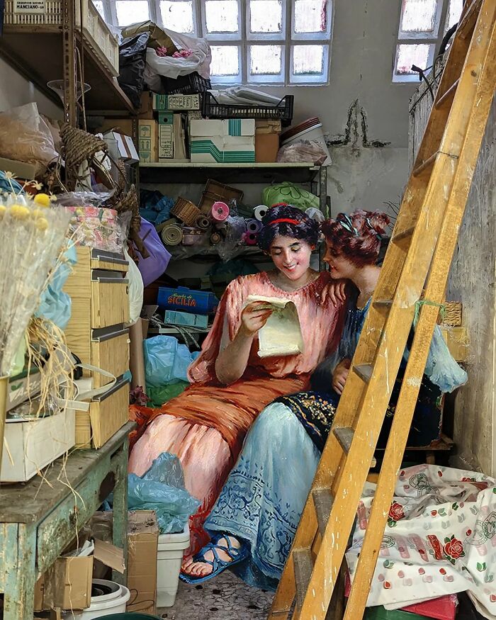 35 New Images Of Figures From Classical Paintings Blended With Contemporary Environments By Alexey Kondakov 35 New Images Of Figures From Classical Paintings Blended With Contemporary Environments By Alexey Kondakov