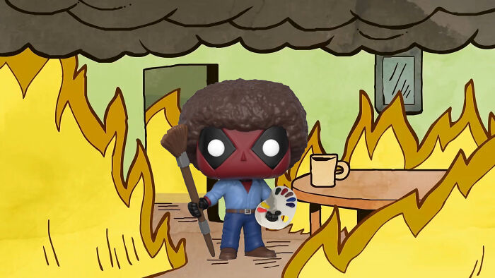 I Put Deadpool Funko Pops Into The &#8220;This Is Fine&#8221; Meme (21 Pics)