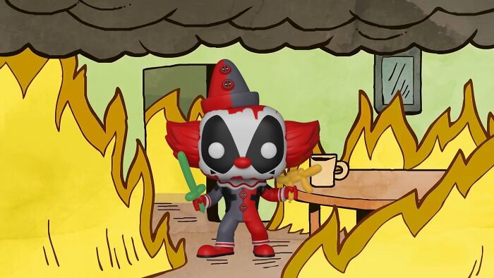I Put Deadpool Funko Pops Into The &#8220;This Is Fine&#8221; Meme (21 Pics)