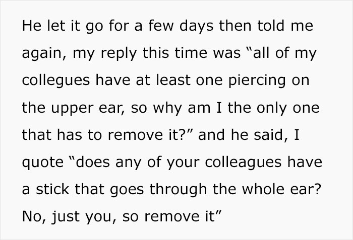Employee Maliciously Complies With Boss&#8217; Stupid &#8220;No Piercings&#8221; Rule, Setting Him Off For Months