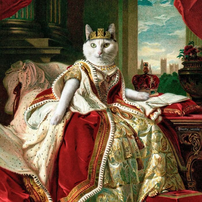 This Artist Swaps People In Classical Paintings With Cats (38 New Pics) This Artist Swaps People In Classical Paintings With Cats (38 New Pics)