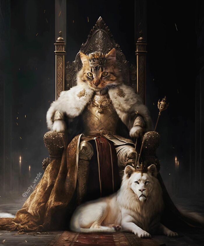 This Artist Swaps People In Classical Paintings With Cats (38 New Pics) This Artist Swaps People In Classical Paintings With Cats (38 New Pics)