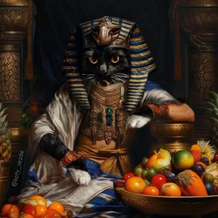 This Artist Swaps People In Classical Paintings With Cats (38 New Pics) This Artist Swaps People In Classical Paintings With Cats (38 New Pics)