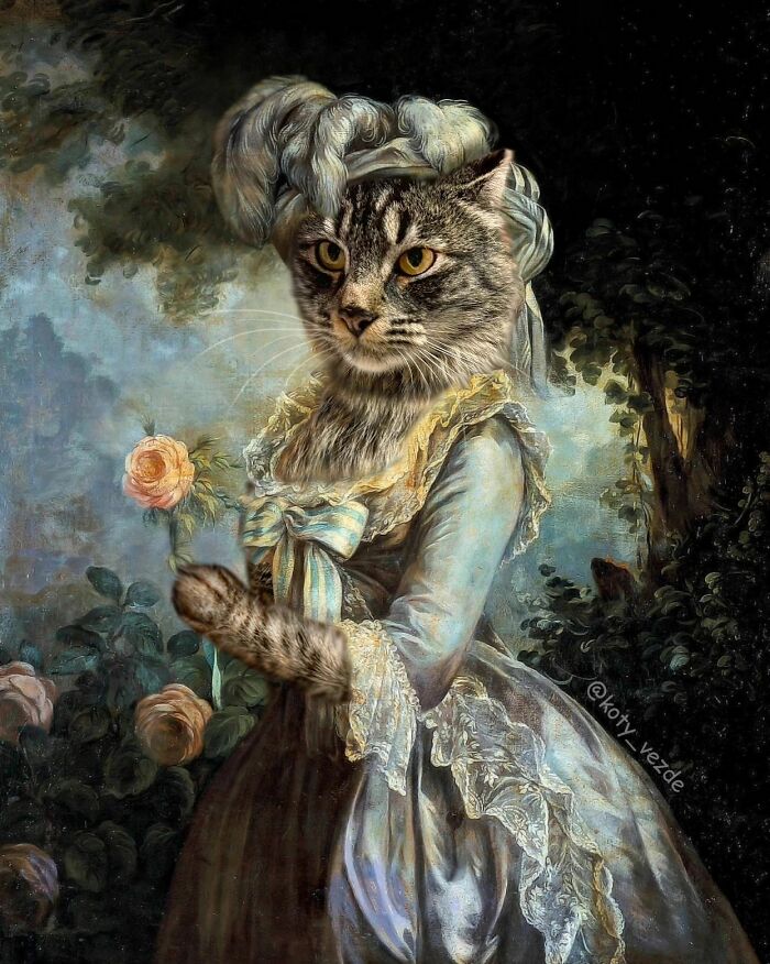 This Artist Swaps People In Classical Paintings With Cats (38 New Pics) This Artist Swaps People In Classical Paintings With Cats (38 New Pics)