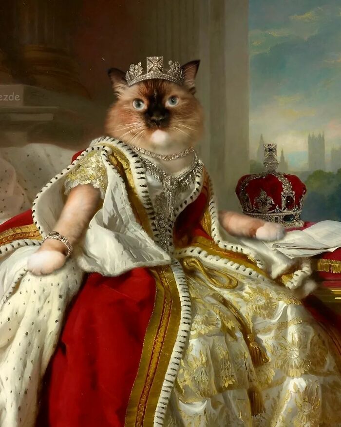 This Artist Swaps People In Classical Paintings With Cats (38 New Pics) This Artist Swaps People In Classical Paintings With Cats (38 New Pics)