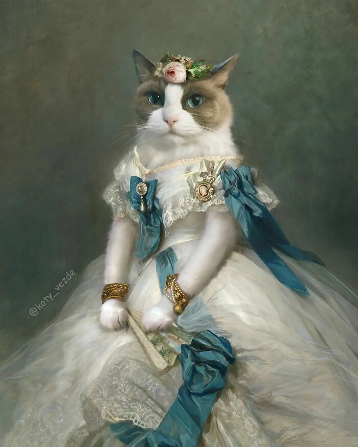 This Artist Swaps People In Classical Paintings With Cats (38 New Pics) This Artist Swaps People In Classical Paintings With Cats (38 New Pics)