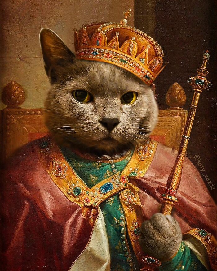 This Artist Swaps People In Classical Paintings With Cats (38 New Pics) This Artist Swaps People In Classical Paintings With Cats (38 New Pics)