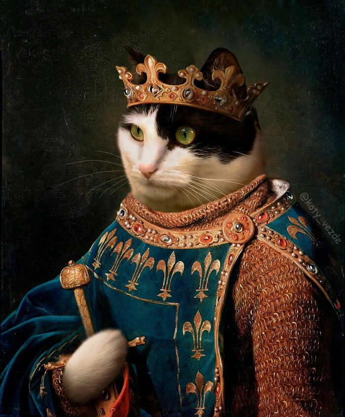 This Artist Swaps People In Classical Paintings With Cats (38 New Pics) This Artist Swaps People In Classical Paintings With Cats (38 New Pics)