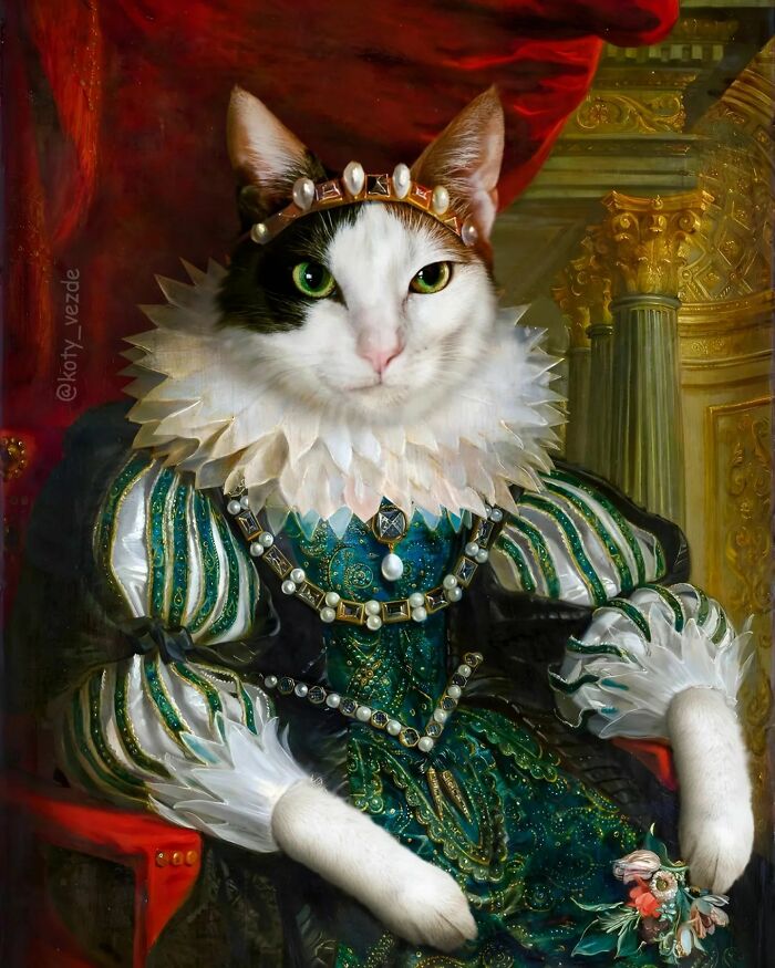This Artist Swaps People In Classical Paintings With Cats (38 New Pics) This Artist Swaps People In Classical Paintings With Cats (38 New Pics)