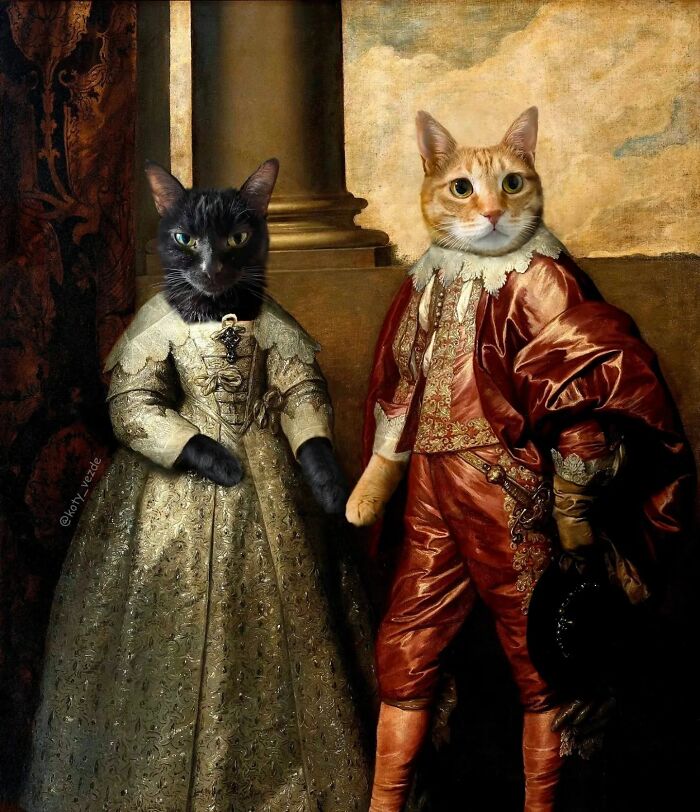 This Artist Swaps People In Classical Paintings With Cats (38 New Pics) This Artist Swaps People In Classical Paintings With Cats (38 New Pics)