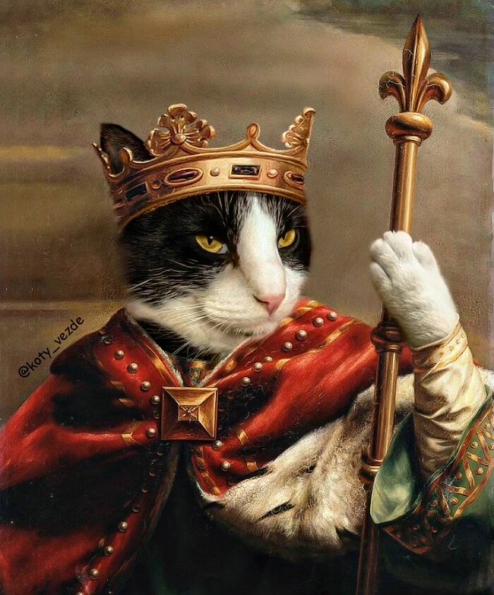 This Artist Swaps People In Classical Paintings With Cats (38 New Pics) This Artist Swaps People In Classical Paintings With Cats (38 New Pics)