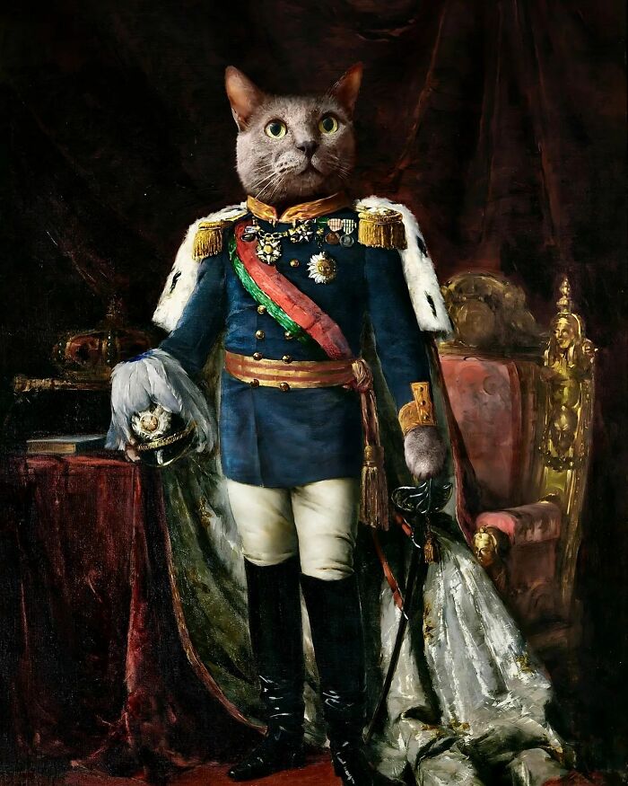 This Artist Swaps People In Classical Paintings With Cats (38 New Pics) This Artist Swaps People In Classical Paintings With Cats (38 New Pics)