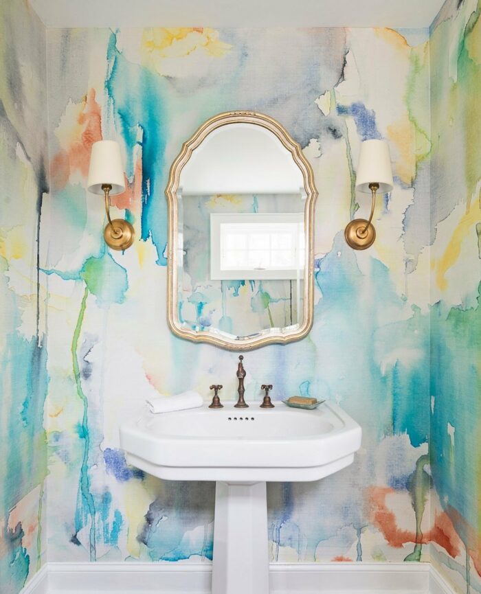 33 Trendy Bathroom Wallpaper Ideas to Elevate Your Space 33 Trendy Bathroom Wallpaper Ideas to Elevate Your Space