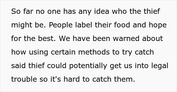 ‘Lunch Thief’ Eats Half Of Employee’s Lunch, They Start Bawling, Employees Laugh ‘Lunch Thief’ Eats Half Of Employee’s Lunch, They Start Bawling, Employees Laugh