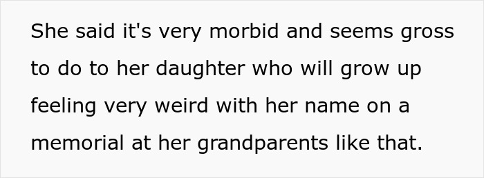 &#8220;[Am I The Jerk] For Refusing To Ask My Parents To Take Down A Memorial To My Late Daughter?&#8221;