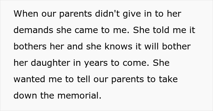 &#8220;[Am I The Jerk] For Refusing To Ask My Parents To Take Down A Memorial To My Late Daughter?&#8221;