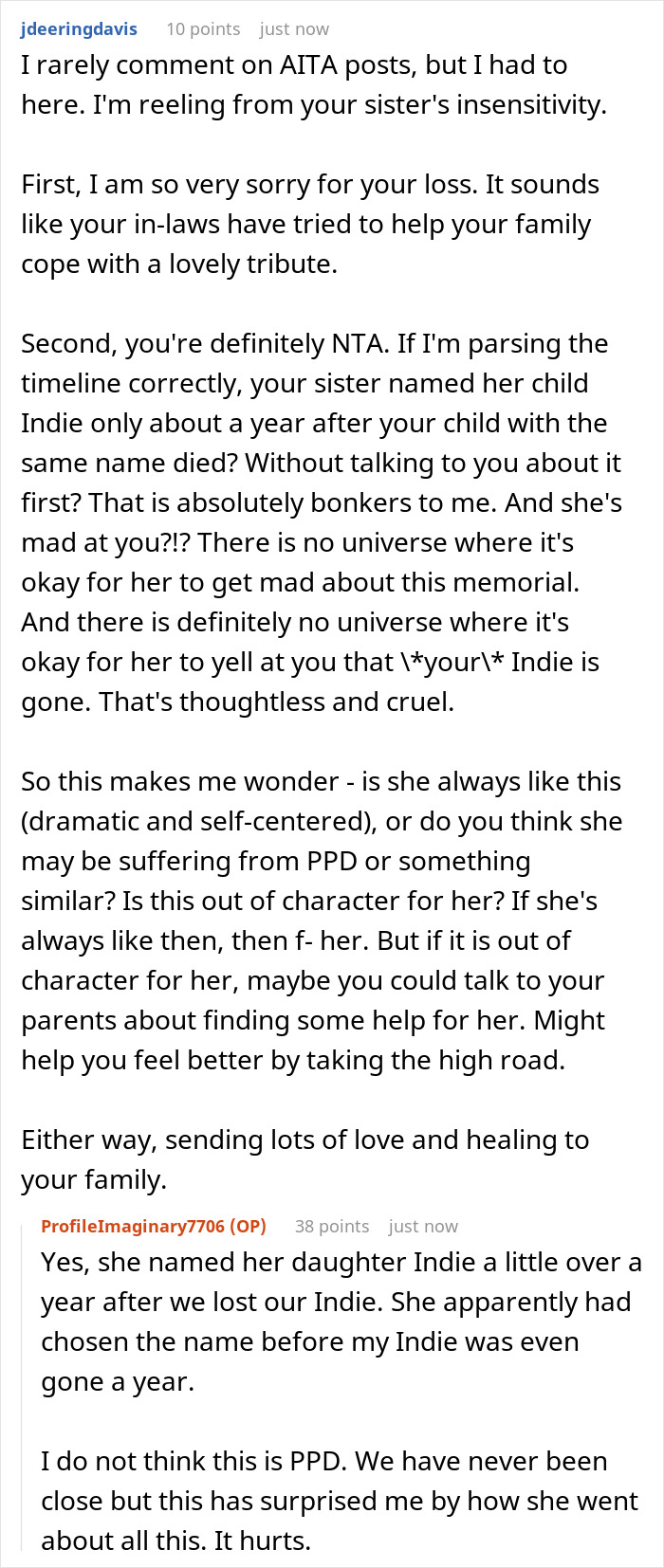 &#8220;[Am I The Jerk] For Refusing To Ask My Parents To Take Down A Memorial To My Late Daughter?&#8221;