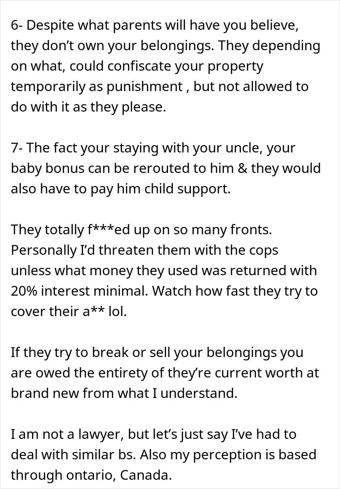 “If I Didn’t Agree, I Could Leave”: Teen Moves Out After Parents Try To Claim Their Money “If I Didn’t Agree, I Could Leave”: Teen Moves Out After Parents Try To Claim Their Money