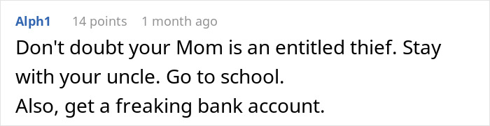 “If I Didn’t Agree, I Could Leave”: Teen Moves Out After Parents Try To Claim Their Money “If I Didn’t Agree, I Could Leave”: Teen Moves Out After Parents Try To Claim Their Money