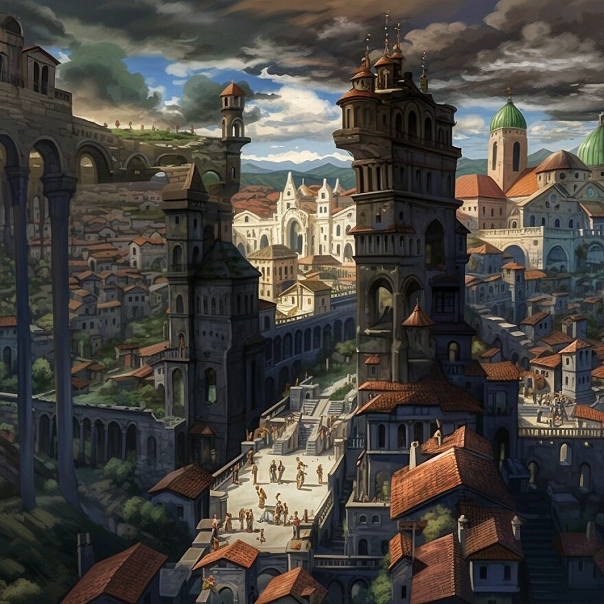 20 Hidden Portraits In Midjourney Landscapes